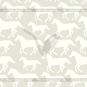 Бесшовные со стилизованными лошадей - векторный клипарт / векторное изображение