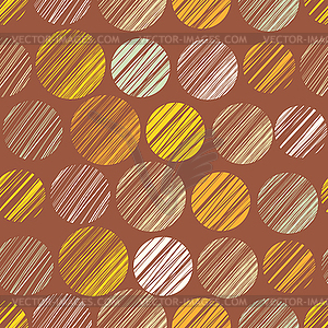 Seamless pattern with circle elements - vector clipart