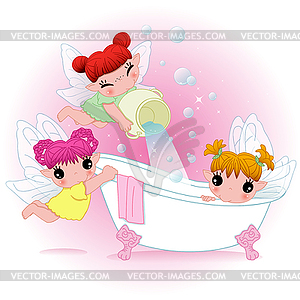 Sweet fairy - stock vector clipart