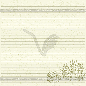 Tree letter paper - vector image