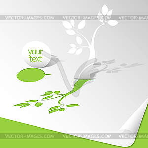 Paper tree - vector clipart