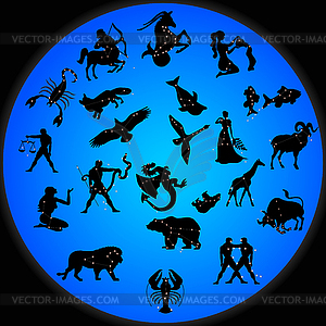 Constellations - vector clipart