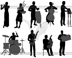 Musicians - vector image