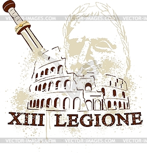 Rome colosseum - vector clip art