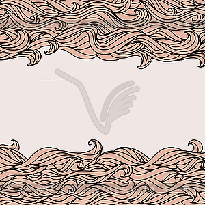 Style Waves Abstract Hand-Drawn Pattern - vector image
