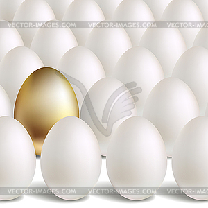 Gold Egg Concept - vector image