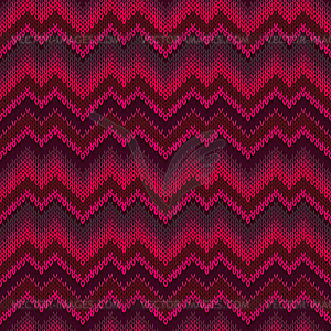 Red Zigzag Wave Style Passion Seamless Background - royalty-free vector image