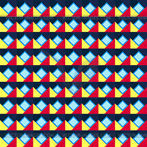 Seamless geometric color pattern - vector image