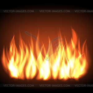 Burning fire flame - vector EPS clipart