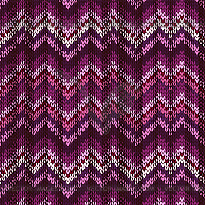 Seamless Knitted Pattern - royalty-free vector image