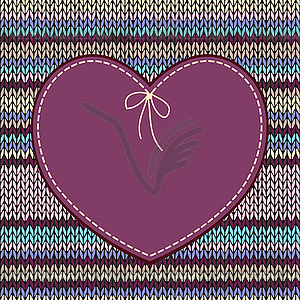 Valentine`s day Card. Heart Shape Design with - vector clip art