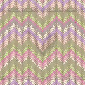 Seamless Knitted Pattern - vector clipart