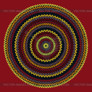 Style Circle Simple Color Needlework Background, - vector image