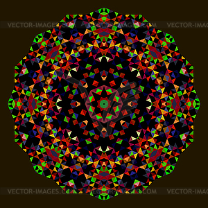 Abstract Flower. Creative Colorful style wheel. - vector clipart