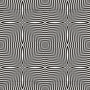 Black and White Geometric Shimmering Optical - vector image