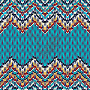 Seamless Knitted Pattern - vector EPS clipart