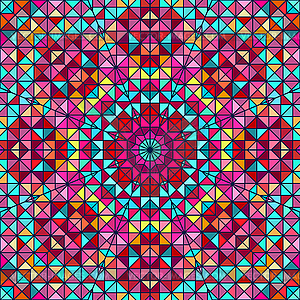Abstract Colorful Digital Decorative Flower Star. - vector clipart