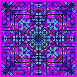 Abstract Colorful Digital Decorative Flower Star. - vector image