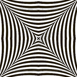 Black and White Geometric Shimmering Optical - vector image