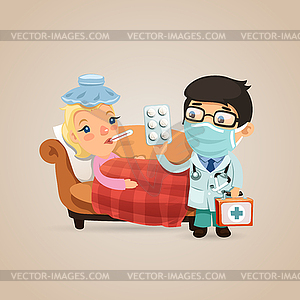 visiting the sick clipart