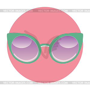 Солнцезащитные очки в форме кошачьего глаза - клипарт Royalty-Free