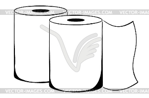 Roll tissue paper - vector clipart