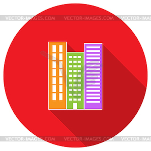 High-rise building residential apartments.  - royalty-free vector clipart