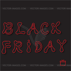 Black friday sale. Vector illustration . - vector image