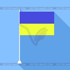 Ukrainian flag . Vector illustration. - vector clipart