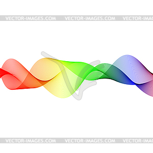 Wavy color lines. - vector image
