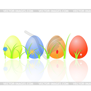 Easter eggs . Vector illustration . - vector clipart