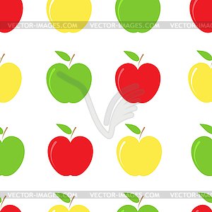 Apple background pattern. - vector clipart