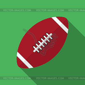 Soccer ball sport icon on a green background. - vector image