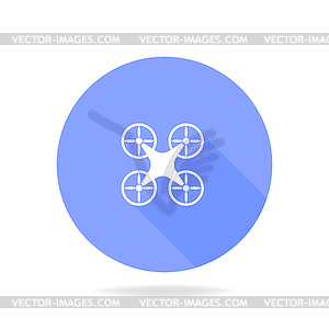 Quadrocopter drone. Vector illustration . - vector clipart