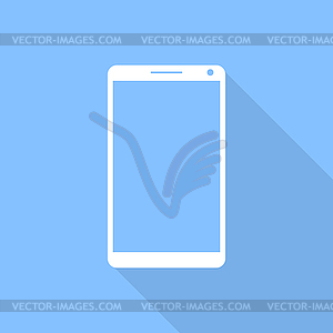 Сенсорный экран мобильного телефона векторных иллюстраций - векторное изображение клипарта