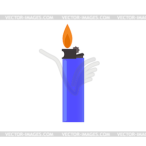 Lighter on a white background. Vector illustration . - vector clipart