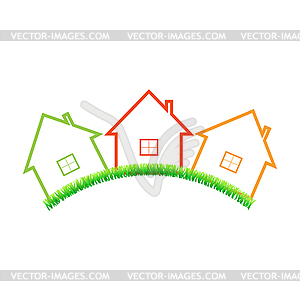 Real estate home - vector clipart
