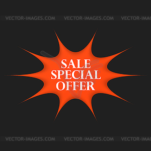 Sale special offer sticker - vector image