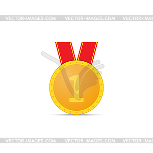 Gold medal.  - vector clip art