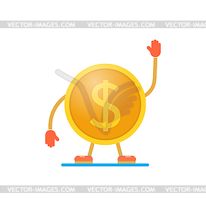 Coin dollar winner  - vector image