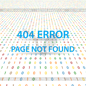 Symbol 404 error page not found  - vector clip art