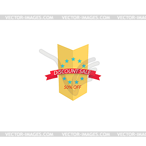 Discount sale arrow - vector image