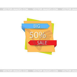 Poster big sale  - vector clip art