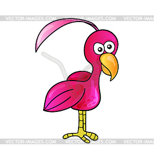 Cartoon cute bird - royalty-free vector clipart