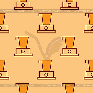 Blender pattern - repeat seamless in orange color - royalty-free vector clipart