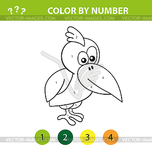 Educational children game. Color picture by - vector image