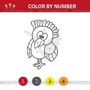 Educational children game. Color picture by - vector clipart