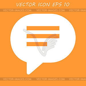 Speech bubble icon - vector clipart