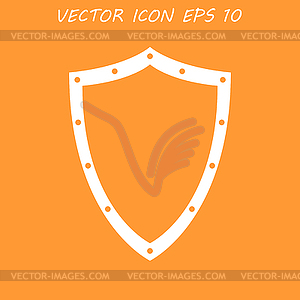 Значок защиты - рисунок в векторе