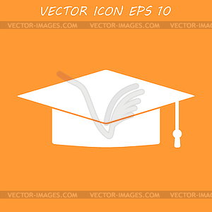 Graduation cap icon - vector EPS clipart